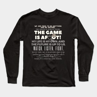 Enola Holmes Quotes Long Sleeve T-Shirt